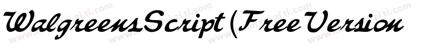 Walgreens Script (Free Version)字体转换